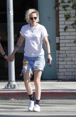 KRISTEN STEWART and ALICIA CARGILE Leaves a Sushi Restaurant in Santa Monica 07/24/2016