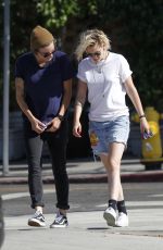 KRISTEN STEWART and ALICIA CARGILE Leaves a Sushi Restaurant in Santa Monica 07/24/2016