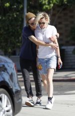 KRISTEN STEWART and ALICIA CARGILE Leaves a Sushi Restaurant in Santa Monica 07/24/2016
