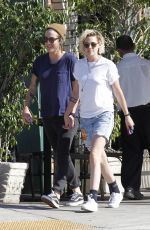 KRISTEN STEWART and ALICIA CARGILE Leaves a Sushi Restaurant in Santa Monica 07/24/2016