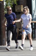 KRISTEN STEWART and ALICIA CARGILE Leaves a Sushi Restaurant in Santa Monica 07/24/2016