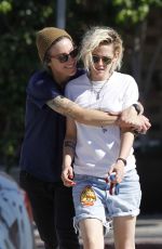 KRISTEN STEWART and ALICIA CARGILE Leaves a Sushi Restaurant in Santa Monica 07/24/2016