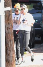 KRISTEN STEWART Kissing ALICIA CARGILE Out in Los Feliz 07/20/1016