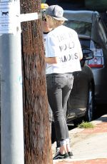 KRISTEN STEWART Kissing ALICIA CARGILE Out in Los Feliz 07/20/1016