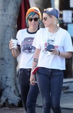 KRISTEN STEWART Kissing ALICIA CARGILE Out in Los Feliz 07/20/1016