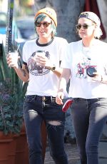 KRISTEN STEWART Kissing ALICIA CARGILE Out in Los Feliz 07/20/1016