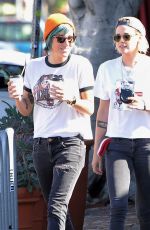 KRISTEN STEWART Kissing ALICIA CARGILE Out in Los Feliz 07/20/1016