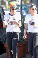 KRISTEN STEWART Kissing ALICIA CARGILE Out in Los Feliz 07/20/1016