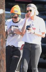 KRISTEN STEWART Kissing ALICIA CARGILE Out in Los Feliz 07/20/1016