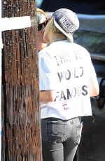 KRISTEN STEWART Kissing ALICIA CARGILE Out in Los Feliz 07/20/1016