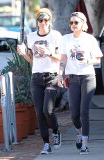 KRISTEN STEWART Kissing ALICIA CARGILE Out in Los Feliz 07/20/1016