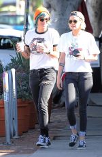KRISTEN STEWART Kissing ALICIA CARGILE Out in Los Feliz 07/20/1016