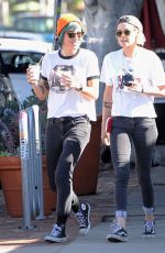 KRISTEN STEWART Kissing ALICIA CARGILE Out in Los Feliz 07/20/1016