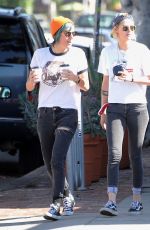 KRISTEN STEWART Kissing ALICIA CARGILE Out in Los Feliz 07/20/1016