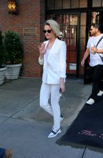 KRISTEN STEWART Leaves Her Hotel in New York 07/11/2016