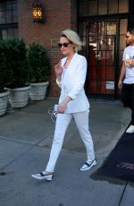 KRISTEN STEWART Leaves Her Hotel in New York 07/11/2016