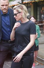 KRISTEN STEWART Leaves Her Hotel in New York 07/14/2016