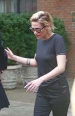 KRISTEN STEWART Leaves Her Hotel in New York 07/14/2016