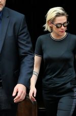 KRISTEN STEWART Leaves Her Hotel in New York 07/14/2016