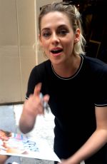 KRISTEN STEWART Leaves Her Hotel in New York 07/14/2016
