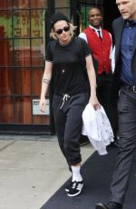KRISTEN STEWART Leaves Her Hotel in New York 07/14/2016