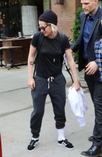 KRISTEN STEWART Leaves Her Hotel in New York 07/14/2016