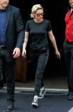 KRISTEN STEWART Leaves Her Hotel in New York 07/14/2016