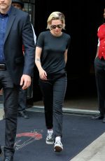 KRISTEN STEWART Leaves Her Hotel in New York 07/14/2016