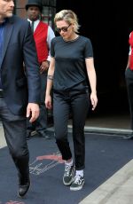 KRISTEN STEWART Leaves Her Hotel in New York 07/14/2016
