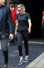 KRISTEN STEWART Leaves Her Hotel in New York 07/14/2016