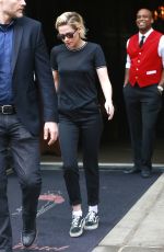 KRISTEN STEWART Leaves Her Hotel in New York 07/14/2016