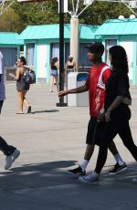 KYLIE JENNER and Tyga at Six Flags in Santa Clarita 07/24/2016