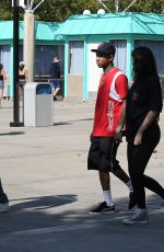 KYLIE JENNER and Tyga at Six Flags in Santa Clarita 07/24/2016