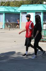 KYLIE JENNER and Tyga at Six Flags in Santa Clarita 07/24/2016