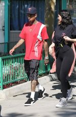 KYLIE JENNER and Tyga at Six Flags in Santa Clarita 07/24/2016