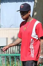 KYLIE JENNER and Tyga at Six Flags in Santa Clarita 07/24/2016