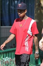 KYLIE JENNER and Tyga at Six Flags in Santa Clarita 07/24/2016