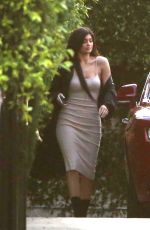 KYLIE JENNER Arrives at Nobu Restaurant in West Hollywood