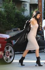 KYLIE JENNER Arrives at Nobu Restaurant in West Hollywood