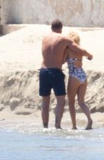 KYLIE MINOGUE and Joshua Sasse on Holiday in Sifnos, Greece, June 2016