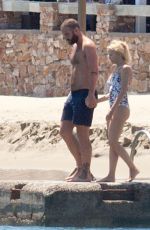 KYLIE MINOGUE and Joshua Sasse on Holiday in Sifnos, Greece, June 2016