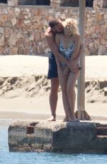 KYLIE MINOGUE and Joshua Sasse on Holiday in Sifnos, Greece, June 2016