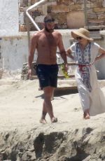 KYLIE MINOGUE and Joshua Sasse on Holiday in Sifnos, Greece, June 2016