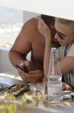KYLIE MINOGUE and Joshua Sasse on Holiday in Sifnos, Greece, June 2016