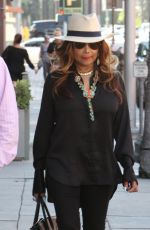 LA TOYA JACKSON Out and About in Beverly Hills 07/05/2016