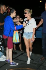 LADY GAGA in Cut Off Out in New York 07/25/2016