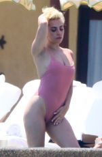 LADY GAGA in Swimsuit at Pedregal Resort in Mexico 07/16/2016