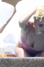 LADY GAGA in Swimsuit at Pedregal Resort in Mexico 07/16/2016