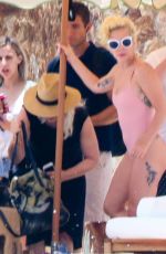 LADY GAGA in Swimsuit at Pedregal Resort in Mexico 07/16/2016