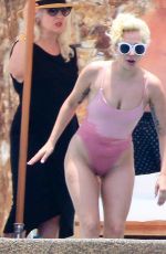 LADY GAGA in Swimsuit at Pedregal Resort in Mexico 07/16/2016